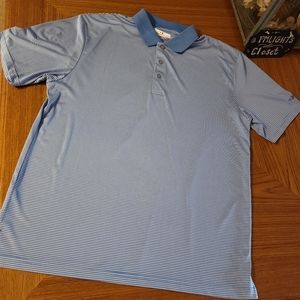 Grand Slam Performance Polo XL Blue & White Stipe